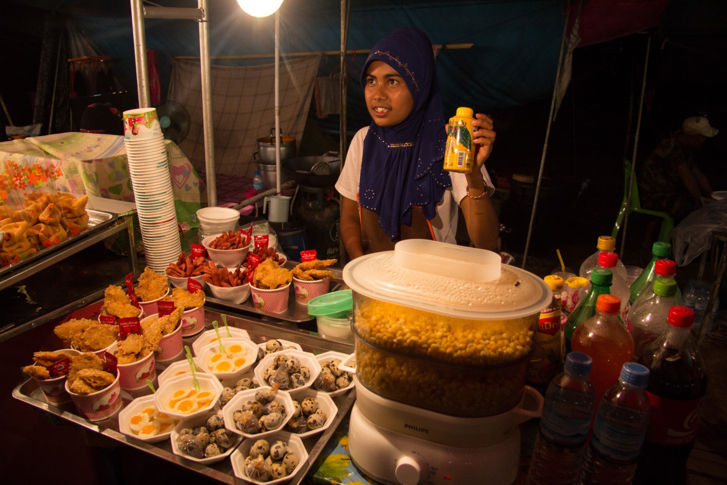 Ko Lanta, targ, jedzenie, street food