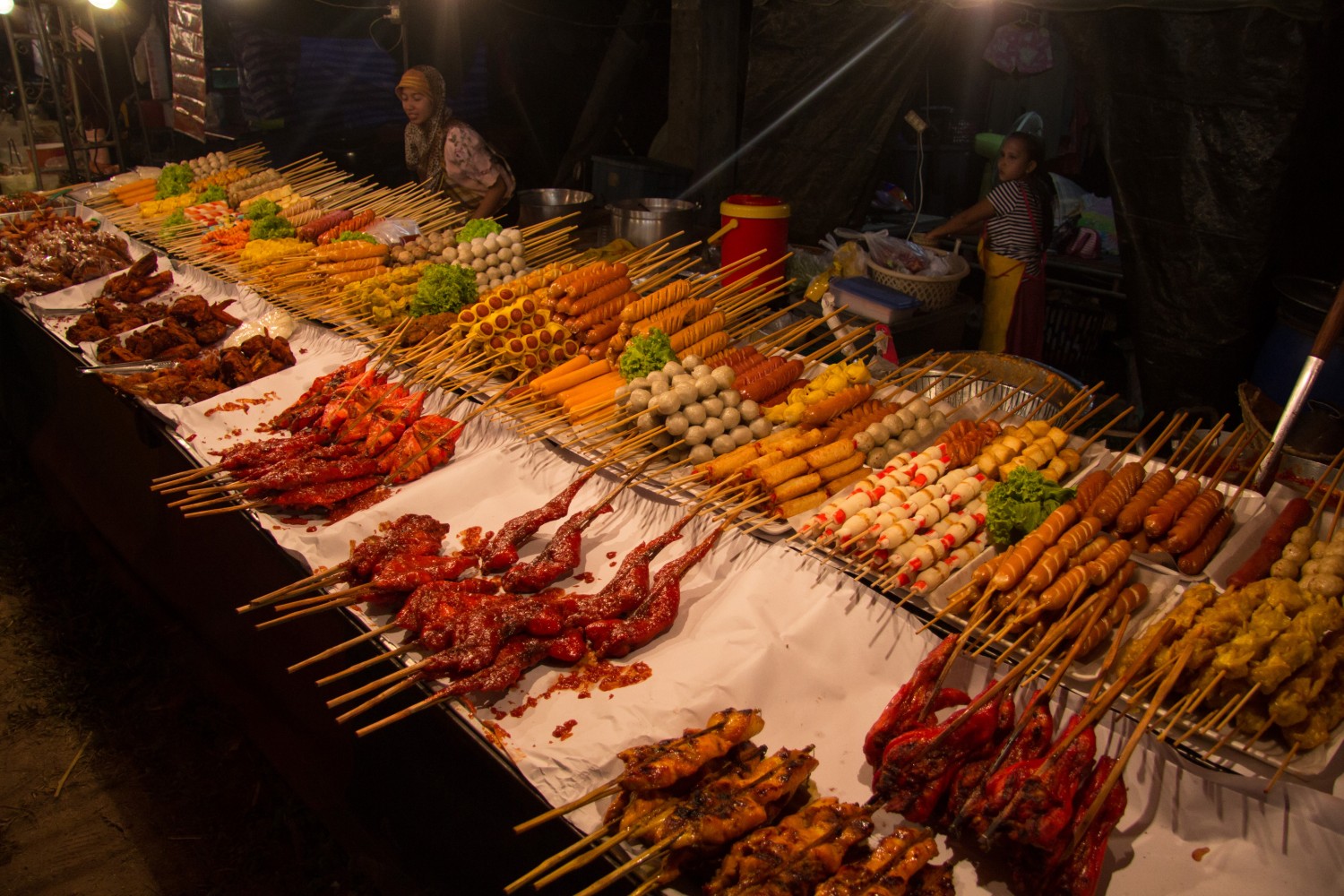 Ko Lanta, targ, jedzenie, street food