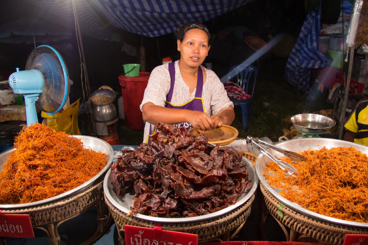 Ko Lanta, targ, jedzenie, street food