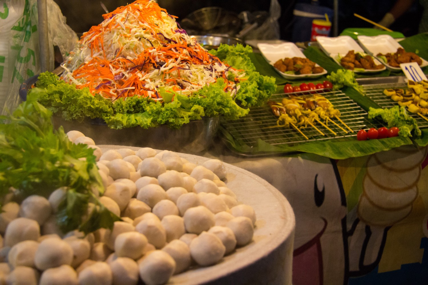 Ko Lanta, targ, jedzenie, street food