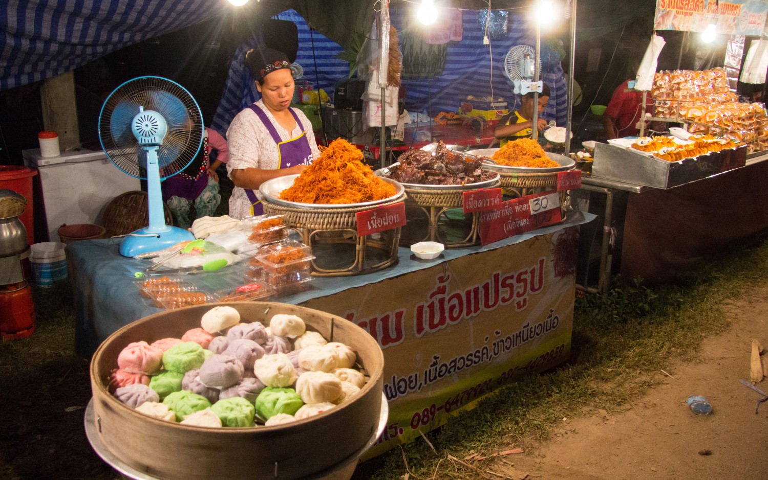 Ko Lanta, targ, jedzenie, street food