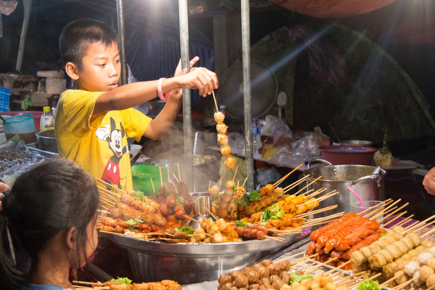 Ko Lanta, targ, jedzenie, street food